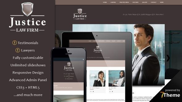 Justice – Responsive Lawyer, Legal Offices & Attorneys WordPress Theme