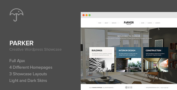 Parker – Creative WordPress Showcase