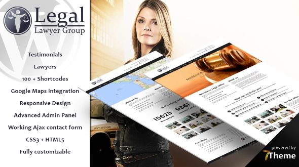 Legal – Responsive WordPress Theme for Lawyer, Legal Offices & Attorneys