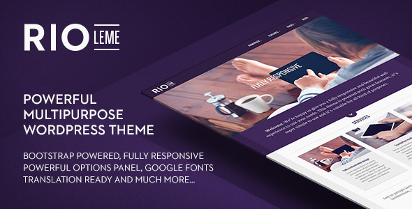 RioLeme – Responsive Multi-Purpose WordPress Theme