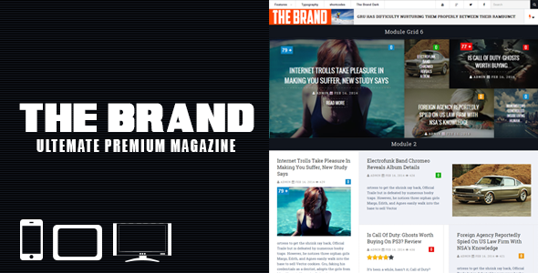 Brand: Magazine & News WordPress Theme