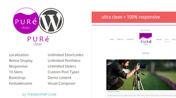 PureClean Multipurpose Responsive WordPress Theme