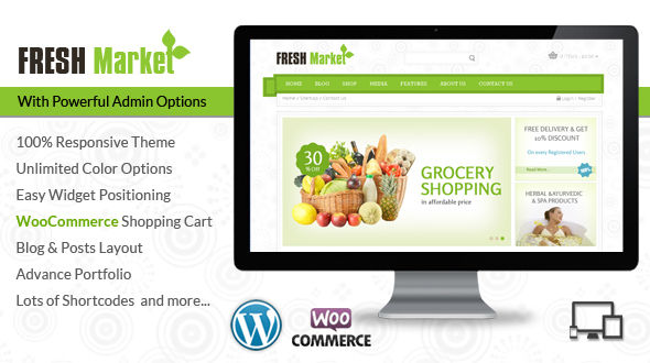 Fresh Market – Grocery WordPress Theme