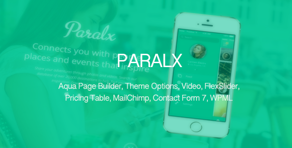 Paralx – Responsive App Landing Theme