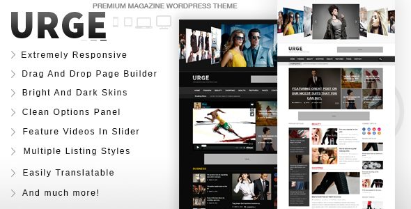Urge – Responsive Magazine News WordPress Theme