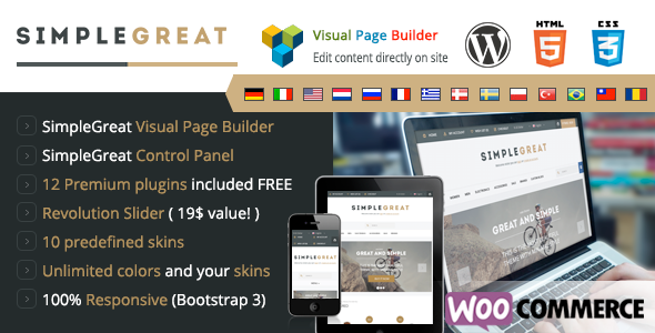 SimpleGreat – Premium WordPress WooCommerce theme