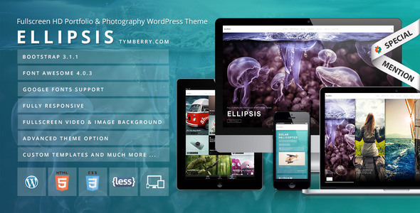 Ellipsis – Fullscreen HD Portfolio WordPress Theme