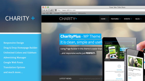 Charity+ WordPress Theme