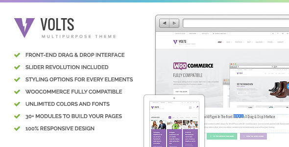 Volts – Highly Flexible Multipurpose Theme
