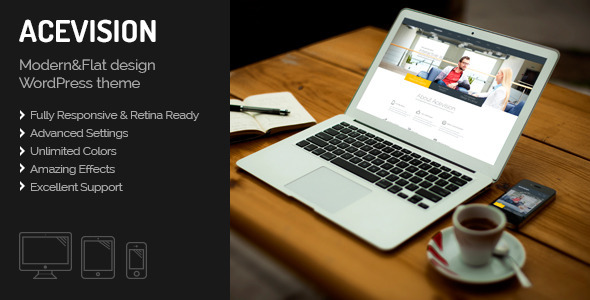 Acevision – Responsive OnePage WordPress Theme