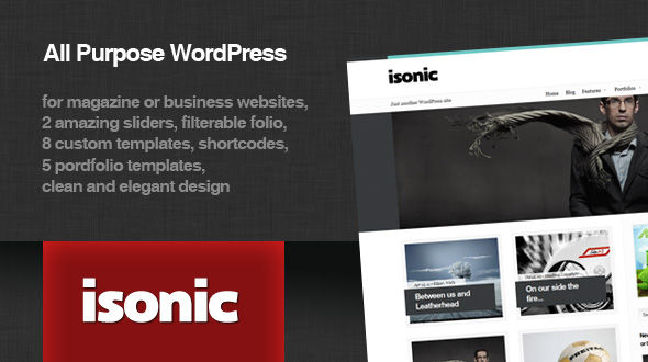 Isonic – Magazine/Business WordPress theme