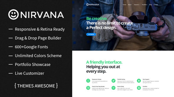 Nirvana – Creative Theme with Page Builder