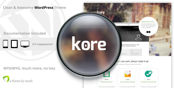 The Kore Responsive Business WordPress Theme