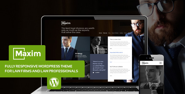 Maxim – Simple Company and Lawyer Theme