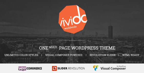 Vivido One Page WordPress Theme
