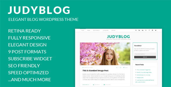 JudyBlog – Elegant Blog WordPress Theme