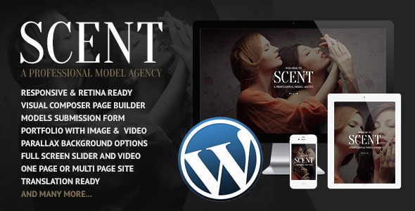 Scent – Model Agency WordPress Theme