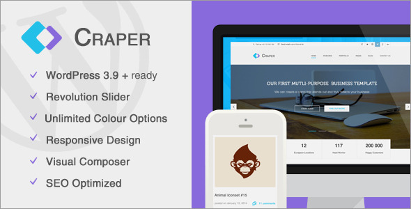 Craper – Responsive Business WordPress Theme