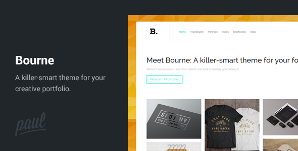 Bourne: Portfolio WordPress Theme
