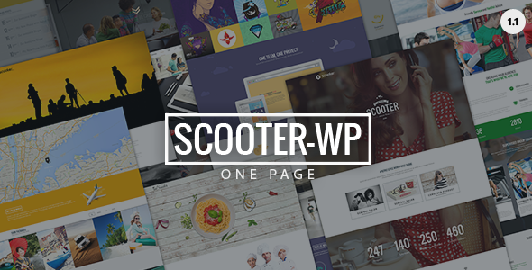 Scooter – One Page Multi-Purpose Theme
