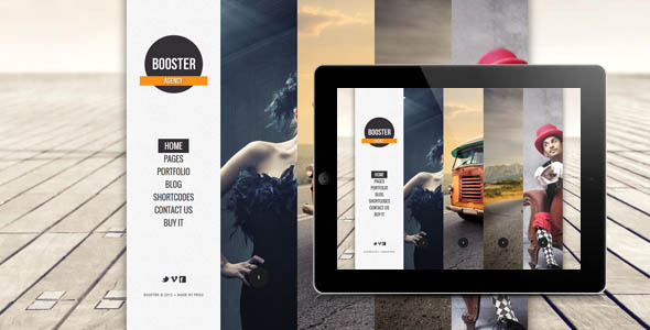 BOOSTERIUS – Responsive one page slide WordPress theme