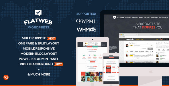 FlatWeb – Multipurpose Business WordPress Theme