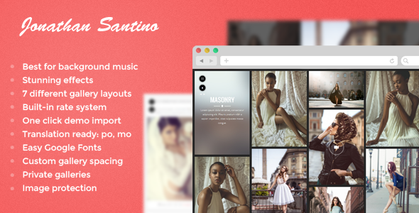 Santino – Photography WordPress Theme