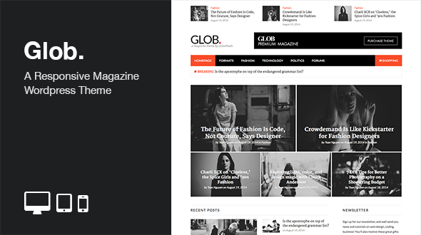 Glob: Premium Magazine WordPress Theme