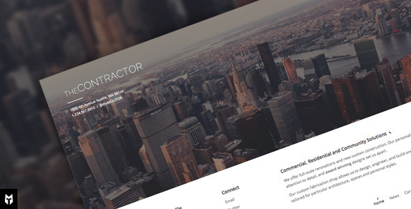 The Contractor: Construction Company WP Theme
