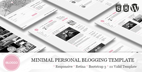 iBloggo – Minimal Personal Blog WordPress Theme