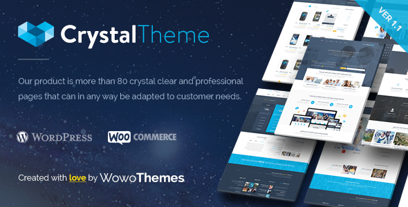 Crystal Responsive WordPress Theme Multipurpose