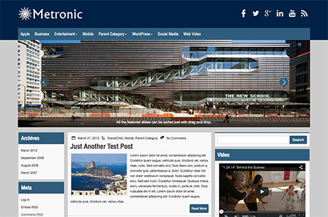 Metronic WordPress Theme