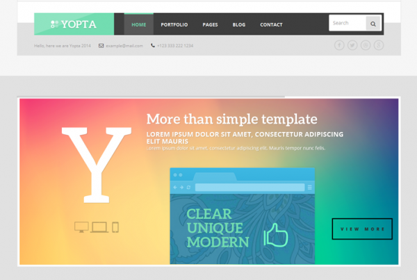 Yopta – Creative WordPress Theme