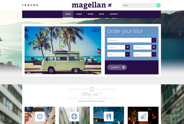 Magellan – Travel WordPress Theme