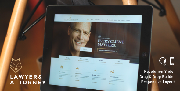 Lawyers Attorneys Legal Office Responsive Theme